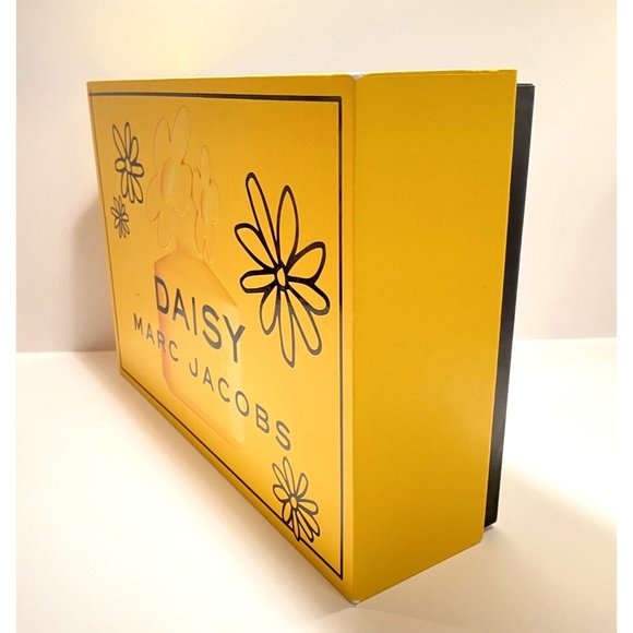 Daisy Marc Jacobs Perfume Box Yellow Cute Storage Display Rectangular Flowers - Picture 12 of 16